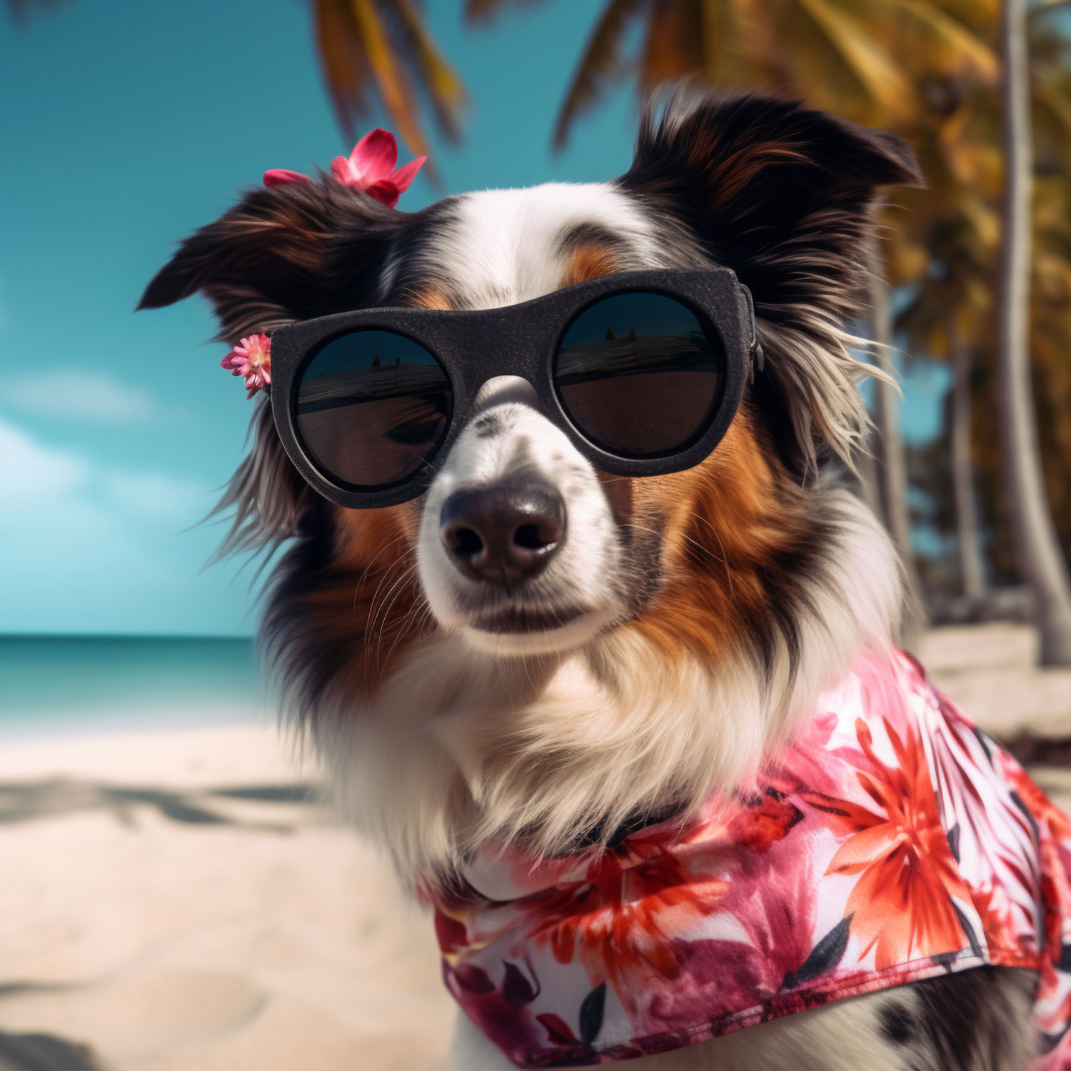 view-dog-beach-summer